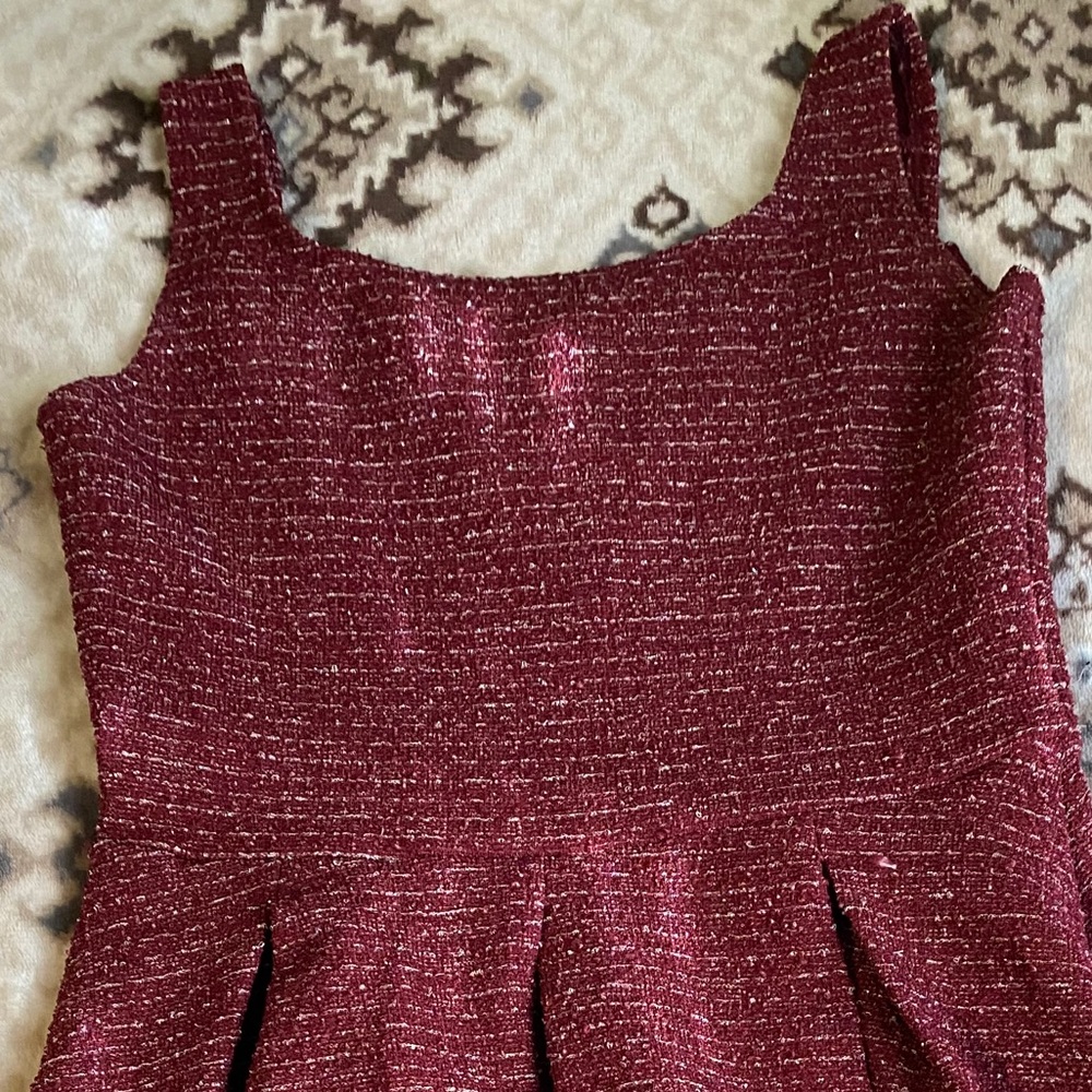 Dark burgundy dress